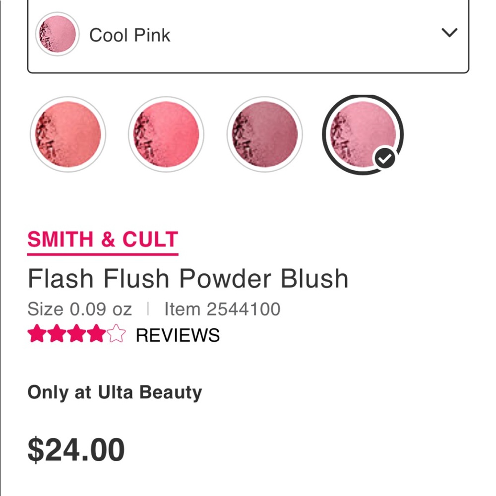 Smith and cult flash flush powder in cool pink💕❤️ - Picture 5 of 5